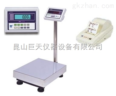 太仓带不干胶条码打印机的300公斤电子秤