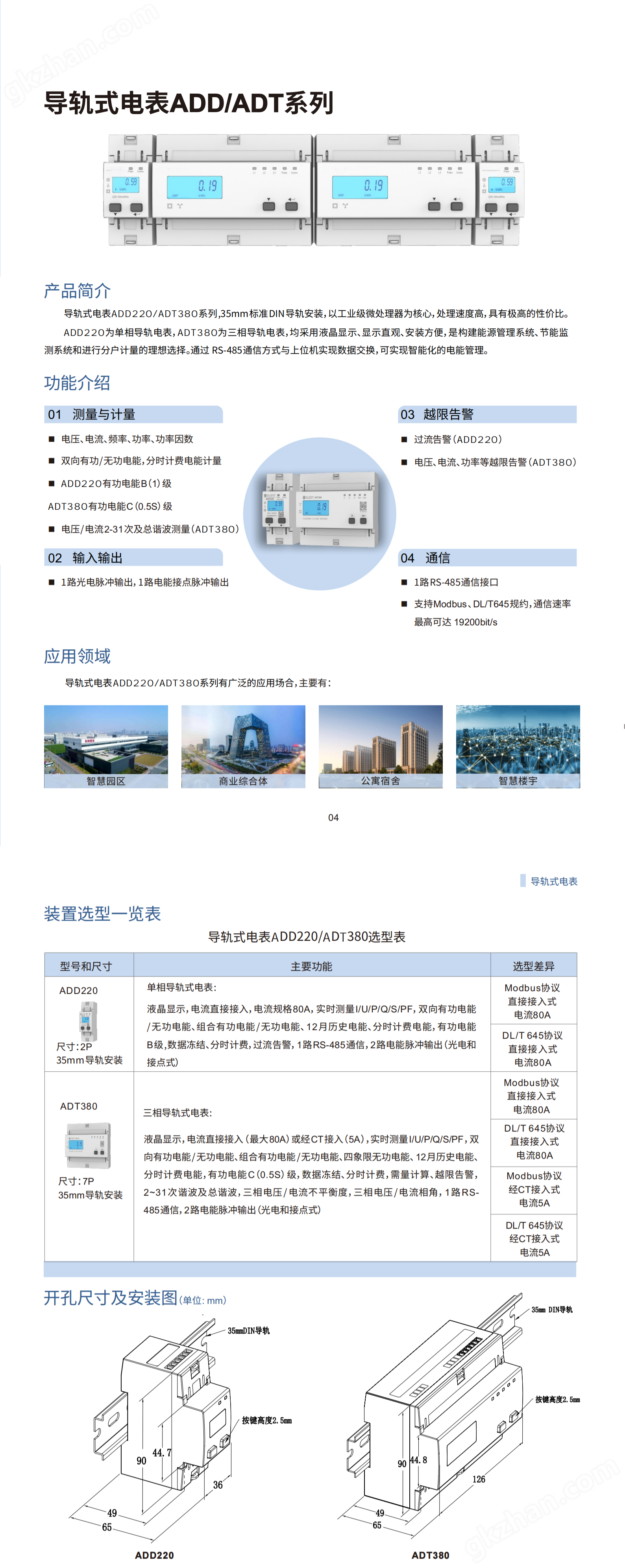 易來斯特單相導(dǎo)軌式電能表