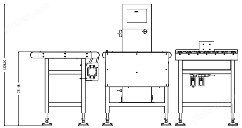 建筑材料22kg在線檢重儀，分選秤工程標準