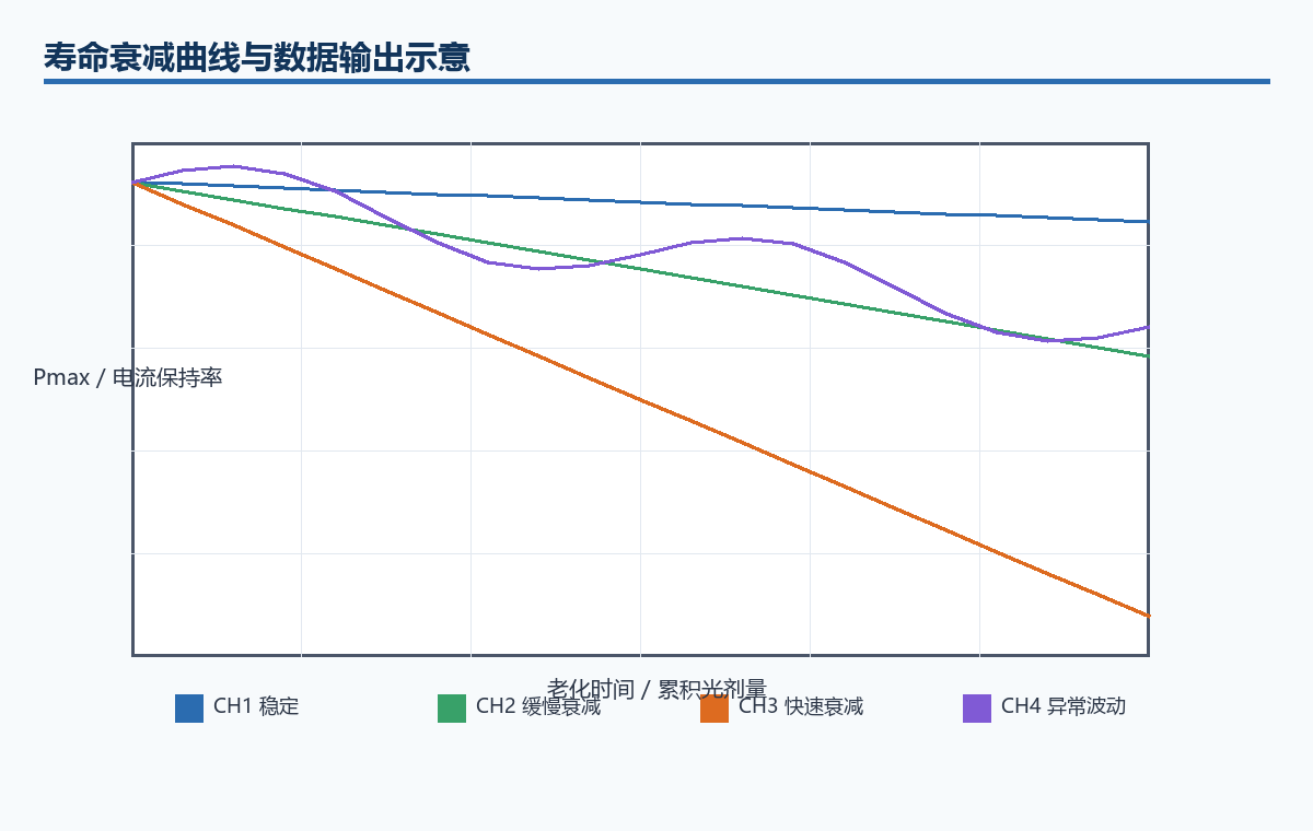 图 5 寿命衰减曲线与数据输出示意图
